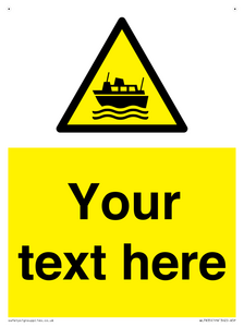 Custom warning ferries crossing vessels